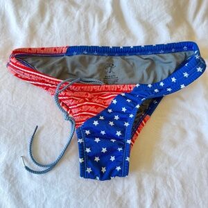 Jolyn Europe Swim Bottoms Americana Discontinued Print Size Small